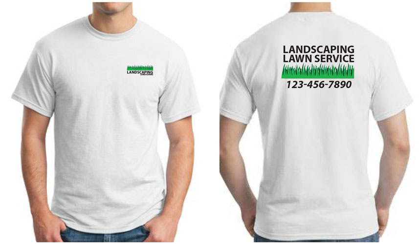 Full Color Landscaping Work T-Shirts TShirtbyDesign.com Landscaping Uniform - Full Color - Full Color Landscaping Work T-Shirts TShirtbyDesign.com