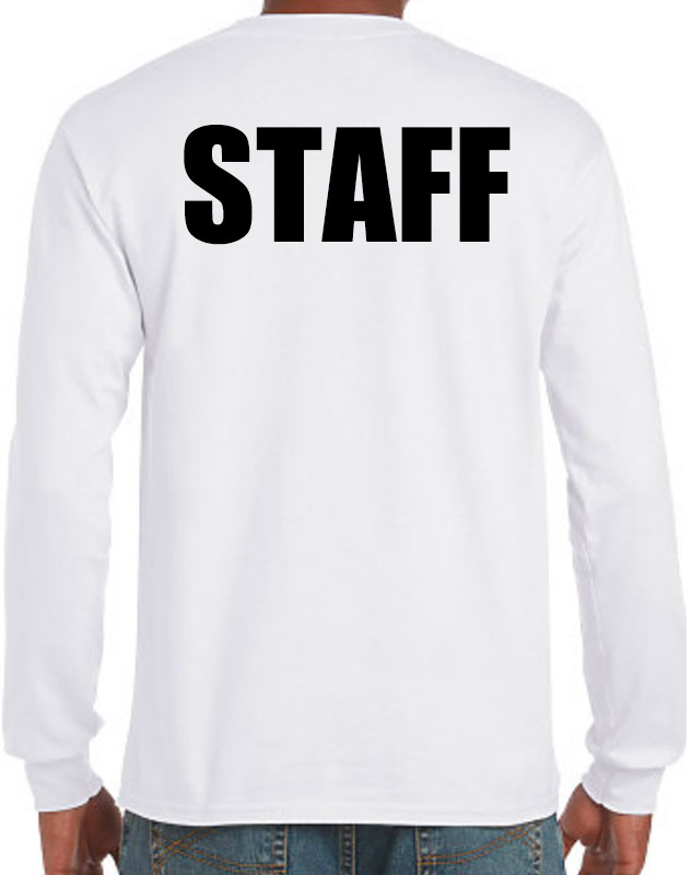 Long Sleeve Custom Printed Staff Shirts 