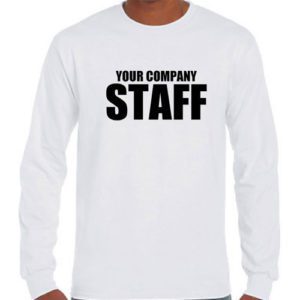 Custom Printed Long Sleeve Staff Shirts