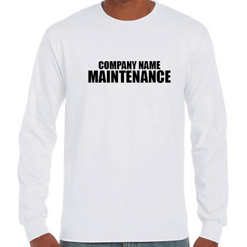 Custom Maintenance Long Sleeve Shirts
