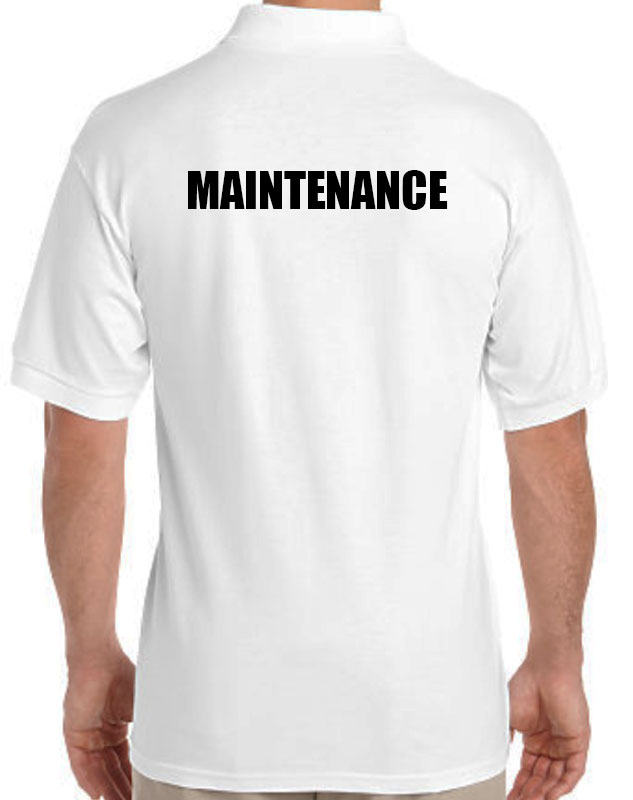 Custom Maintenance Polo Shirt with imprint