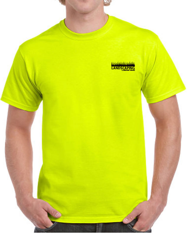 Professional Landscaping Uniform Shirts with front left imprint