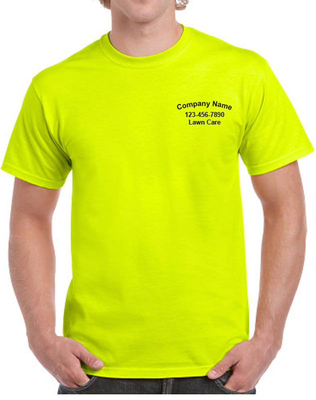 Short Sleeved Landscaping T-shirt with front left imprint