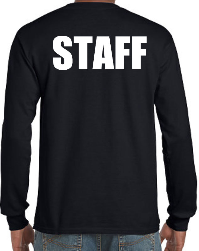 Long Sleeve Standard Staff T-Shirt back imprint
