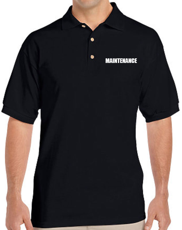 Maintenance Staff Polo Shirts with front left chest