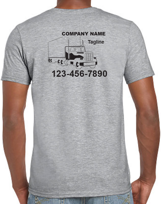 Black Moving Company T-Shirt with back imprint