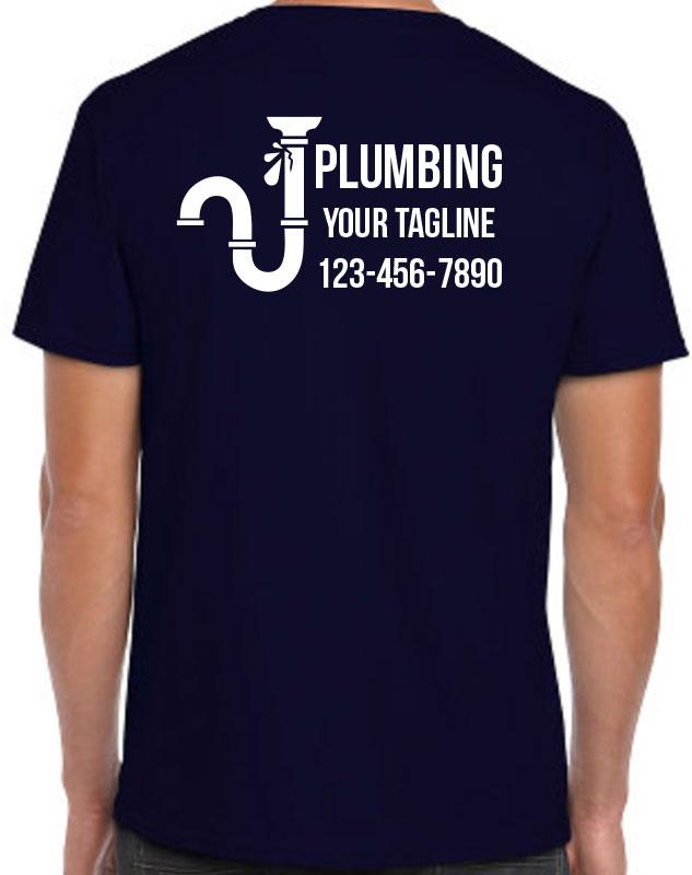 Plumbing Work Shirt back imprint