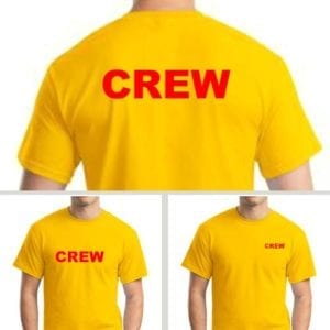 yellow red shirt