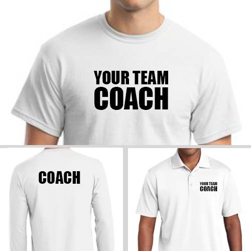 Custom Printed Coach T-Shirts Custom Printed Coach T-Shirts