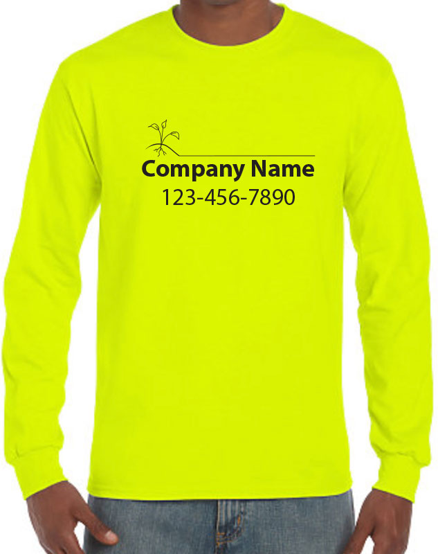 Landscaping Service Work Shirt with front imprint
