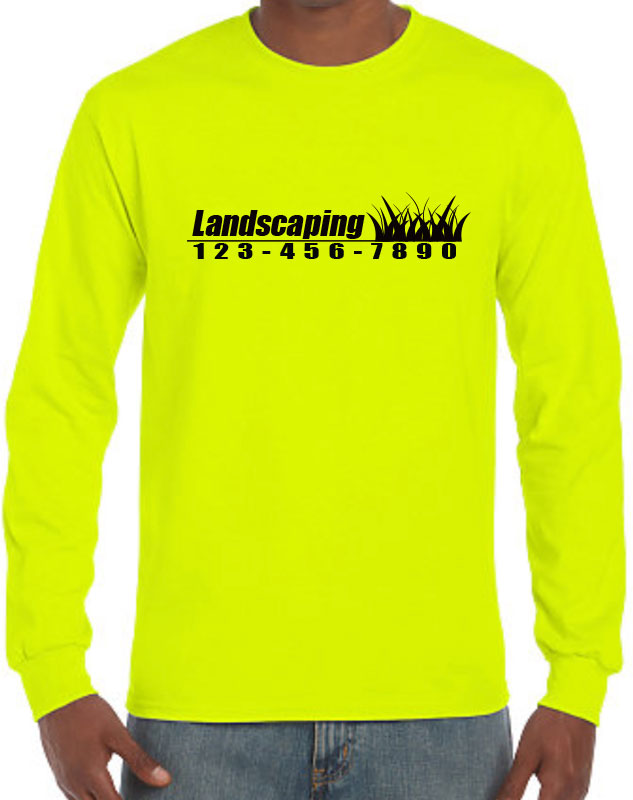 Lawn Care Services Work Shirt with front imprint