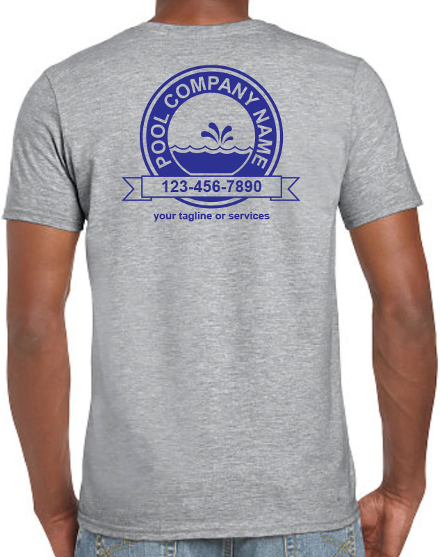 Pool Company Work T-Shirt front left