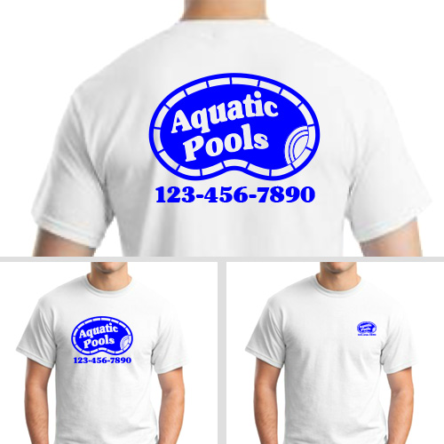 t shirt in pool