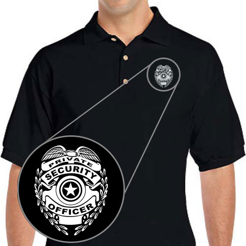 Security Polo with Badge | TshirtbyDesign.com