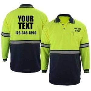 Custom Safety Long Sleeve Polos