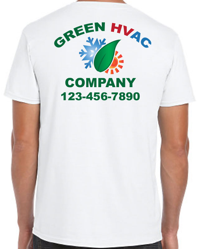 Green Energy HVAC Uniform with back imprint