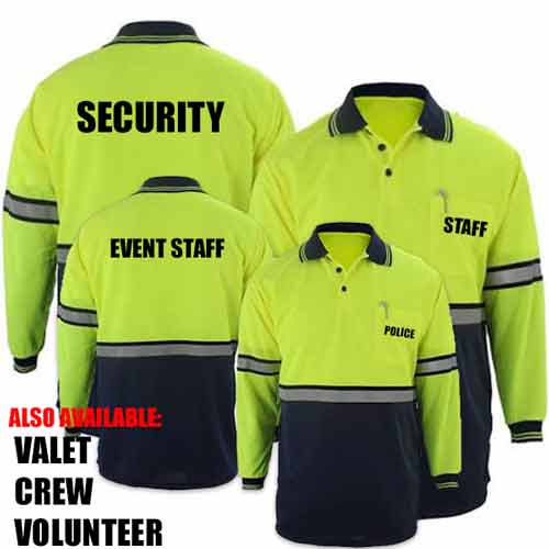 Reflective Long Sleeve Polos Safety Clothing