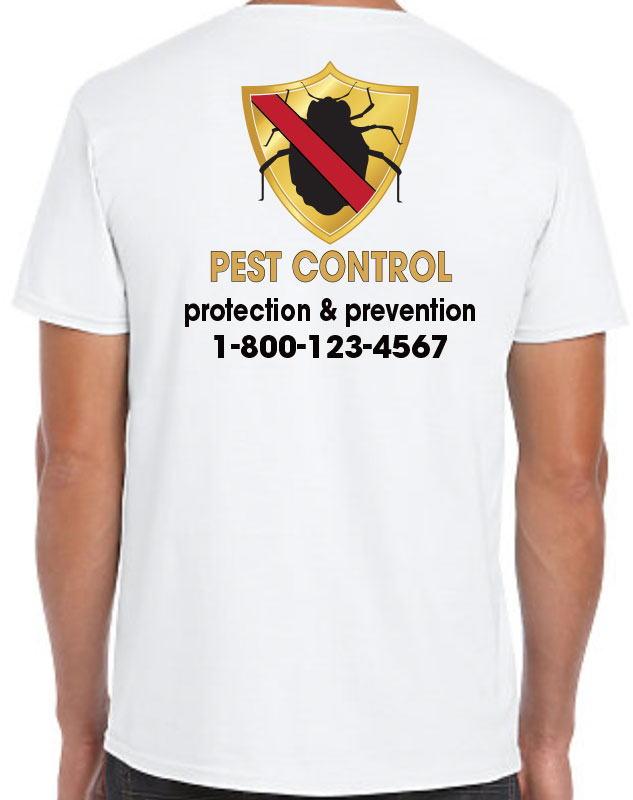 Pest Control T-Shirts with back imprint