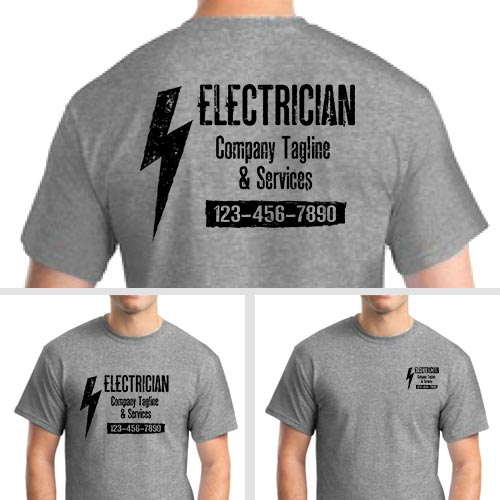Electrician Lightning Uniform Personalized Shirts