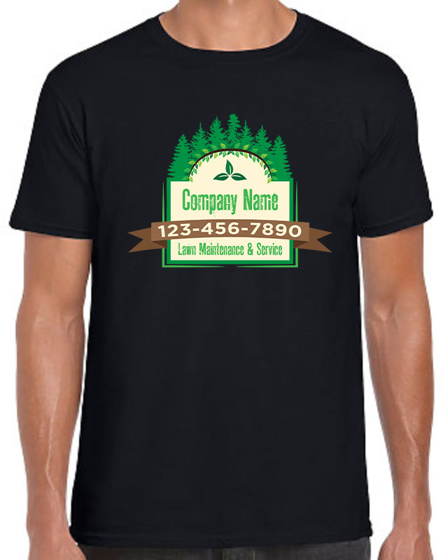 Tree Service Uniform dark shirt imprint