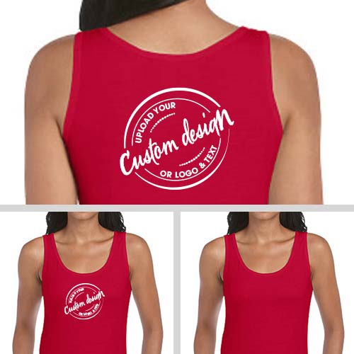 ladies-tank-tops-one-color Custom Printed Tank Top for Women