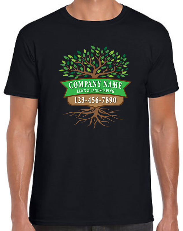 Tree & Lawn Uniform Dark Shirt Imprint