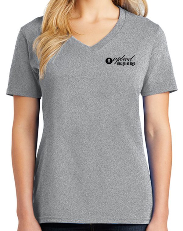 Custom Printed V-Neck Tees for Women | TshirtbyDesign.com