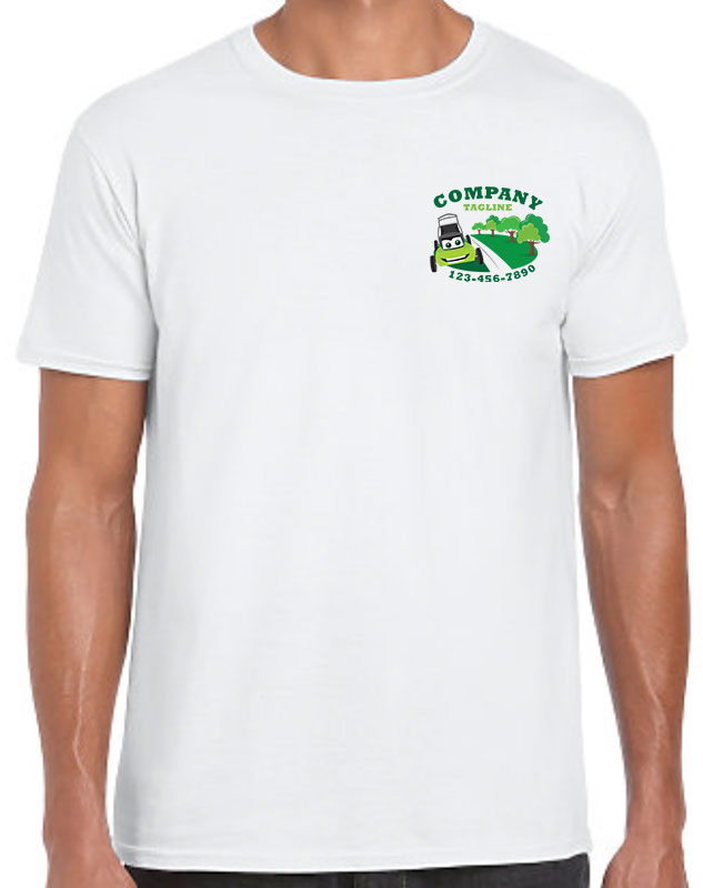Lawn Mower Service Uniform with front left imprint