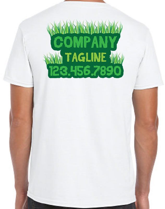 Full Color Landscaping Shirts with back imprint