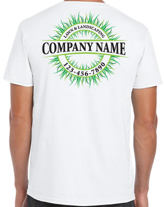 Full Color Lawn Care Logo Uniform with back imprint