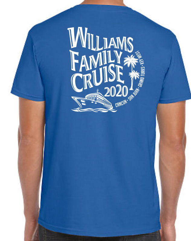 Personalized Family Cruise Shirts - Back Imprint