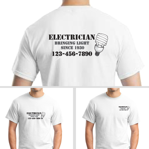 electrician uniforms 6 Electrician Modern Lightbulb Uniforms