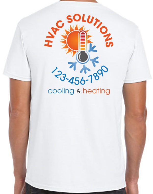 HVAC Uniforms with Temp Logo Custom Printed Work Shirts