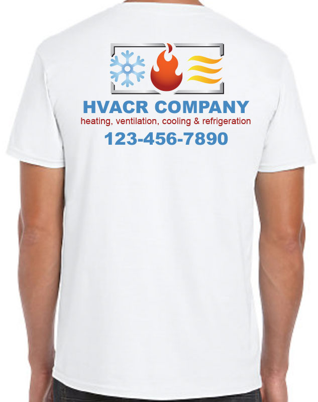 HVACR Uniforms with Element Logo with black imprint