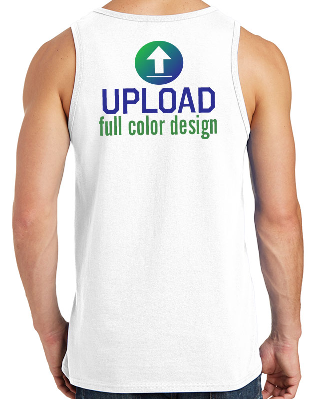 Custom Printed Tank Tops for Men - Upload Your Own Logo Shirts