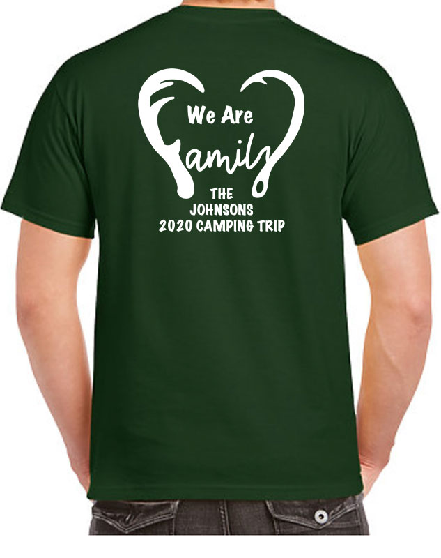 Family Camping Trip Shirts - Back Imprint