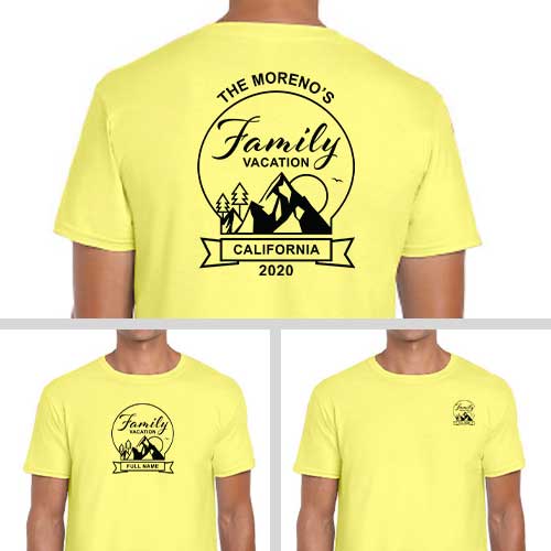 California Family Trip TShirts Custom Printed Family Shirts