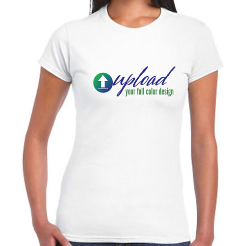 Personalized Softstyle Ladies Tees - Upload Your Own Logo Shirts