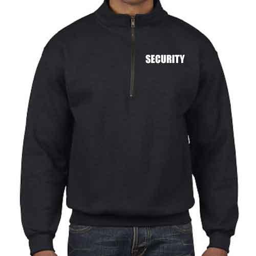 Standard Security Sweatshirts with quarter zipper