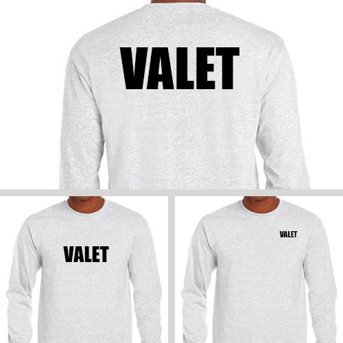 Long Sleeve Valet Uniforms Valet Company Work Shirts