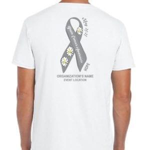 Brain Cancer Awareness Ribbon Shirts