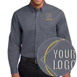 Embroidered Port Authority Easy Care Company Shirts - Custom Design