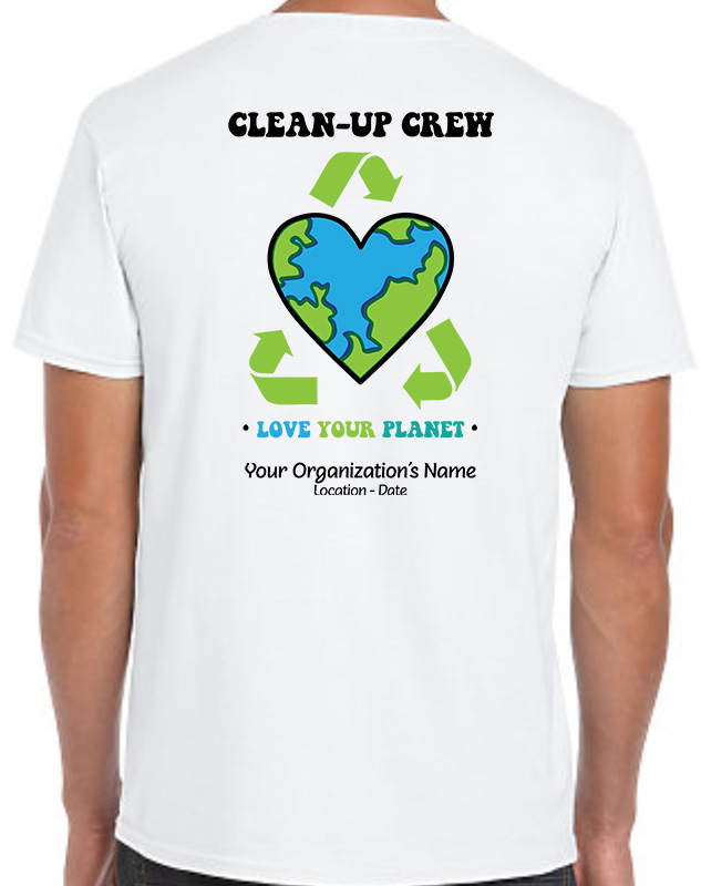 Clean Up Crew Shirts Back Imprint