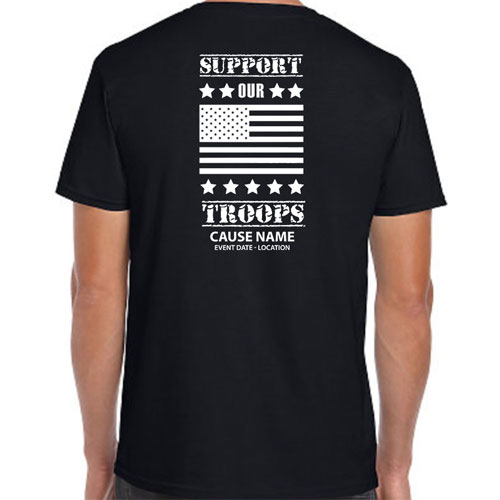 Support Our Troops Shirts with American Flag