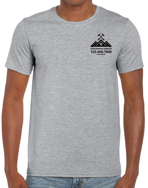 Roofing Contractor Work Shirts - Front Left