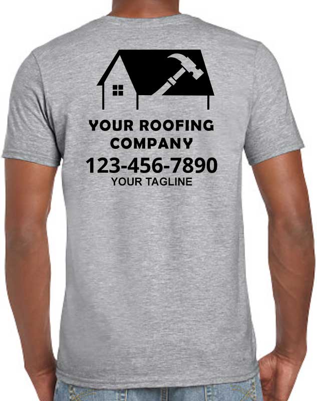 Building Contractor Work Shirts - Back Imprint