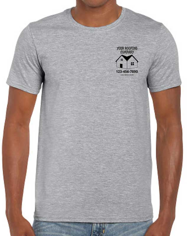 Roofer Work Shirts - Front Left Imprint