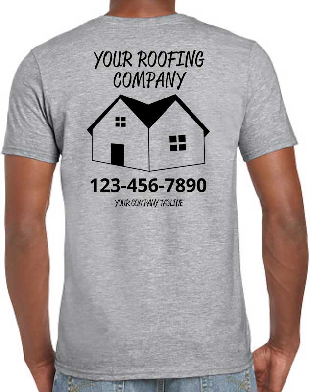 Roofer Work Shirts - Back Imprint