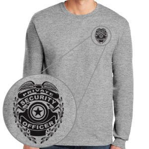 Custom Security Long Sleeve Shirt with Badge