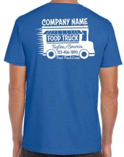 Food Truck Company Uniforms back imprint